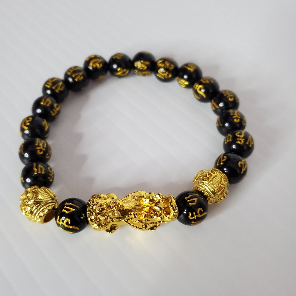 Feng Shui Black Obsidian Wealth Bracelet